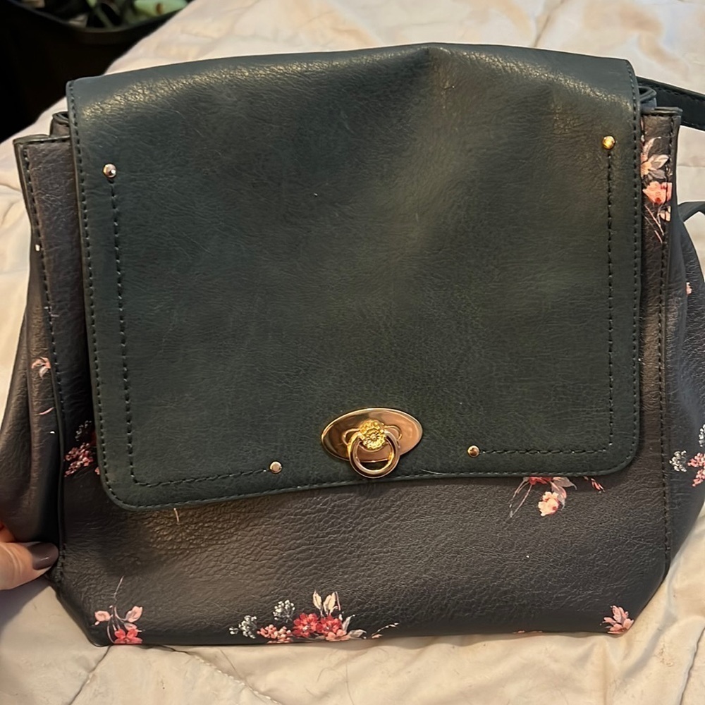 Lauren Conrad backpack green floral